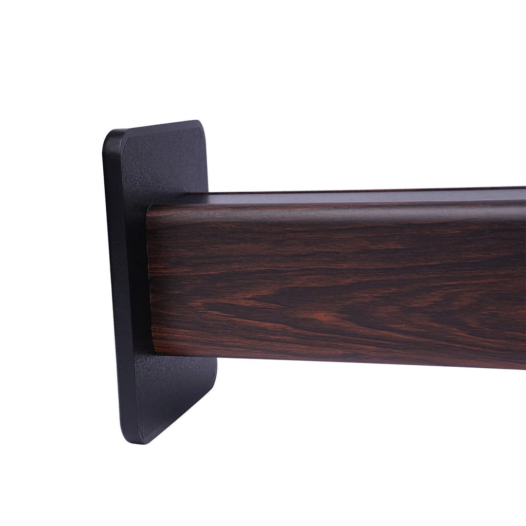 1 Pair Black Walnut Wood Speaker Stands for Surround Sound & Book Shelf Speakers 36"