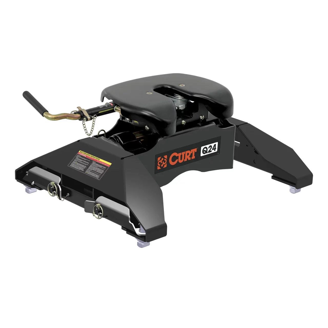 CURT 16067 Q24 5th Wheel Hitch, 24,000 lbs, Select Chevrolet Silverado, GMC Sierra 2500, 3500 HD, 8-Foot Bed Puck System