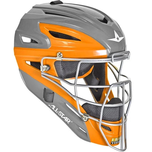 All-Star System 7 Axis Youth Two Tone Catcher's Set, Graphite / Orange