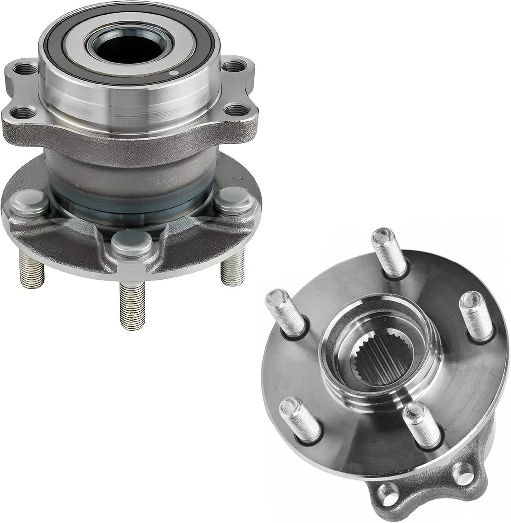 Detroit Axle - 4pc Rear Wheel Bearing Hubs Kit for 2014-2018 Subaru Forester, 2016-2017 Crosstrek, 2013-2015 XV Crosstrek, 2015 2016 2017, 2 Wheel Bearing Hubs 2 Sway Bars Replacement