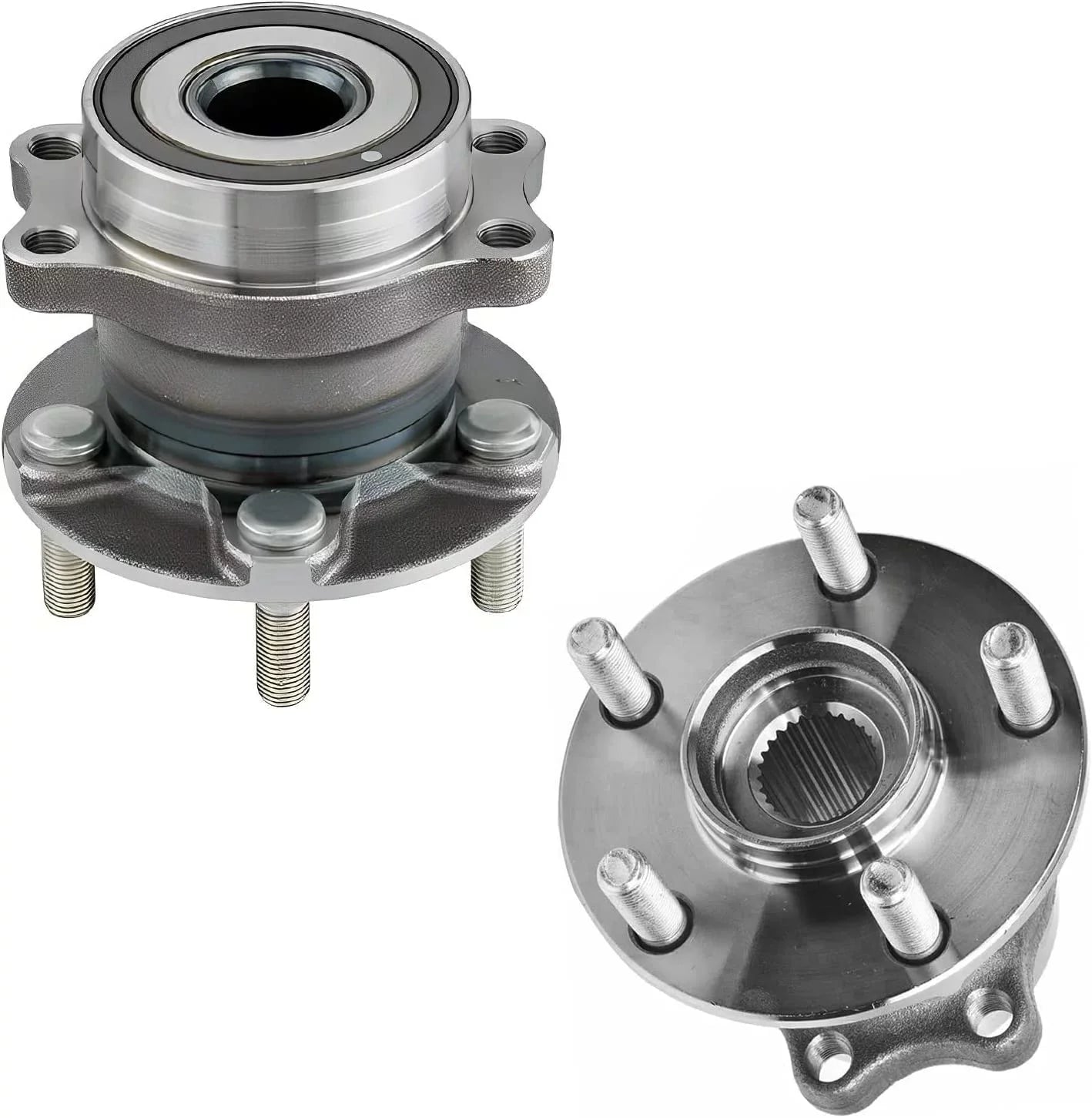 Detroit Axle - 4pc Rear Wheel Bearing Hubs Kit for 2014-2018 Subaru Forester, 2016-2017 Crosstrek, 2013-2015 XV Crosstrek, 2015 2016 2017, 2 Wheel Bearing Hubs 2 Sway Bars Replacement