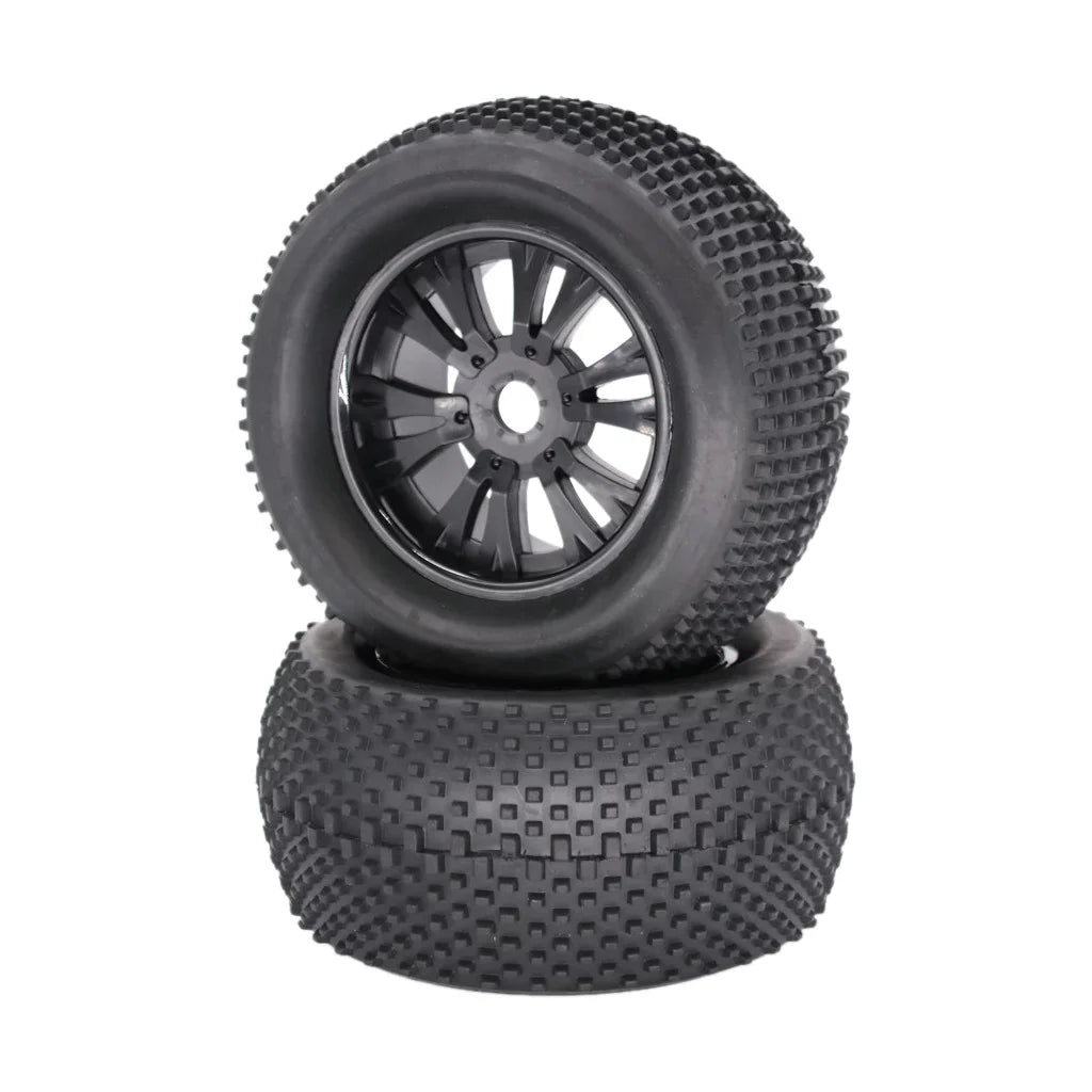 ZiSUGP 2pcs 140mm Truck Wheel Rim and Tire For 1/8 Traxxas HSP HPI RC Crawler Car Car Tracks for Men Electric