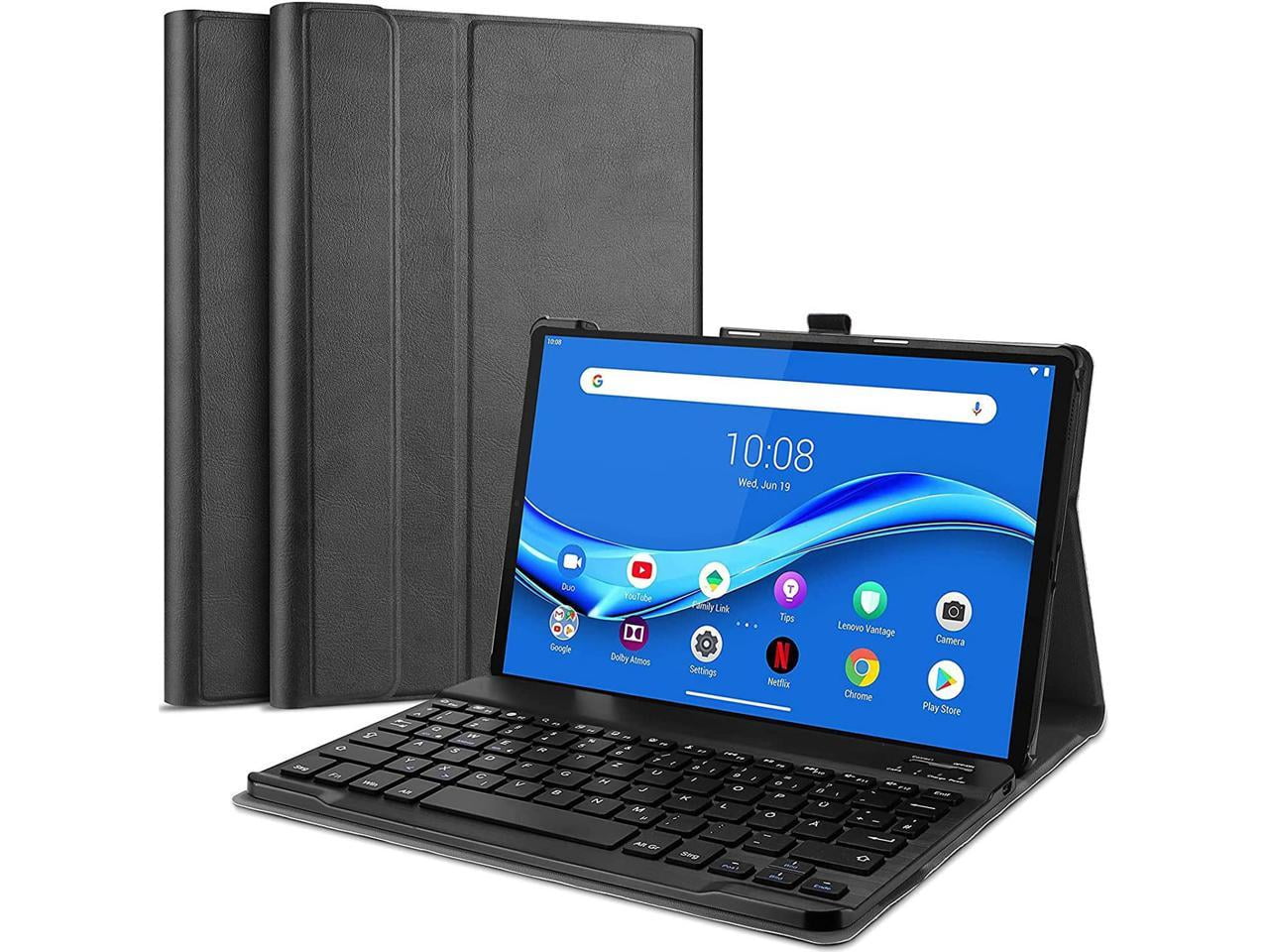 Wireless Keyboard Case for Lenovo Tab K10 2021 / Lenovo Tab M10 FHD Plus 2020 2nd Gen 10.3 inch TB-X606F / TB-X606X Slim Shell Lightweight Stand Coating with Detachable Keyboard