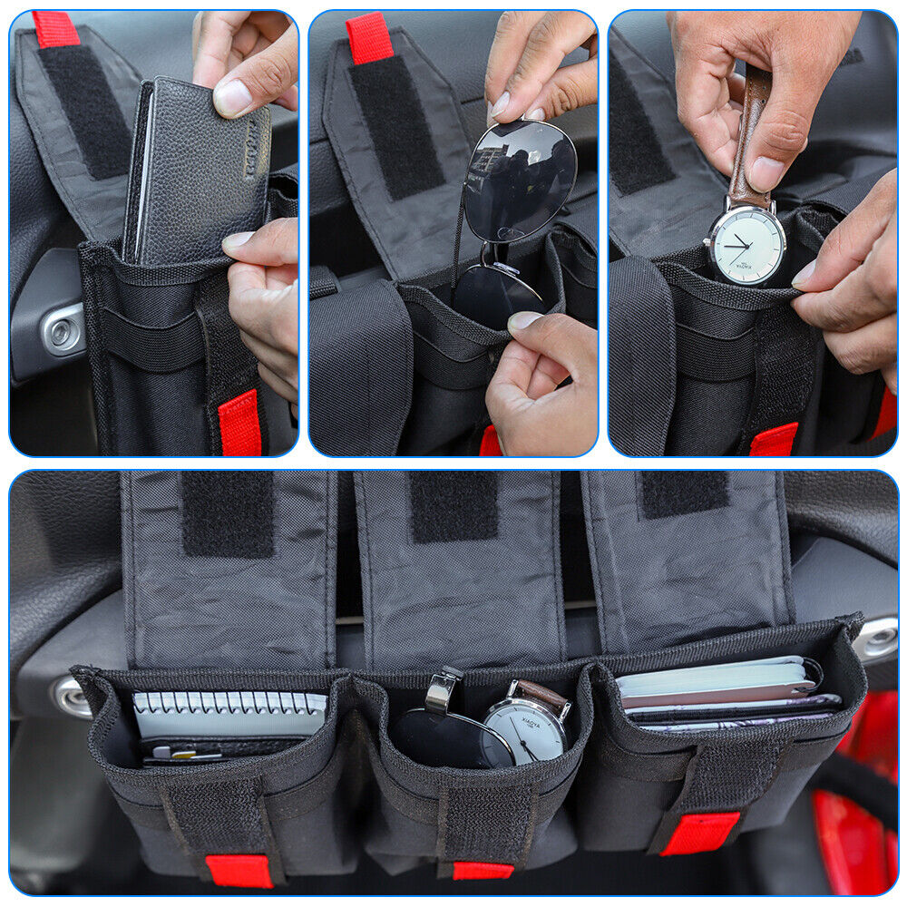 Teledu 1x Dashboard Co-pilot Handle Storage Bag CJ YJ LJ JK