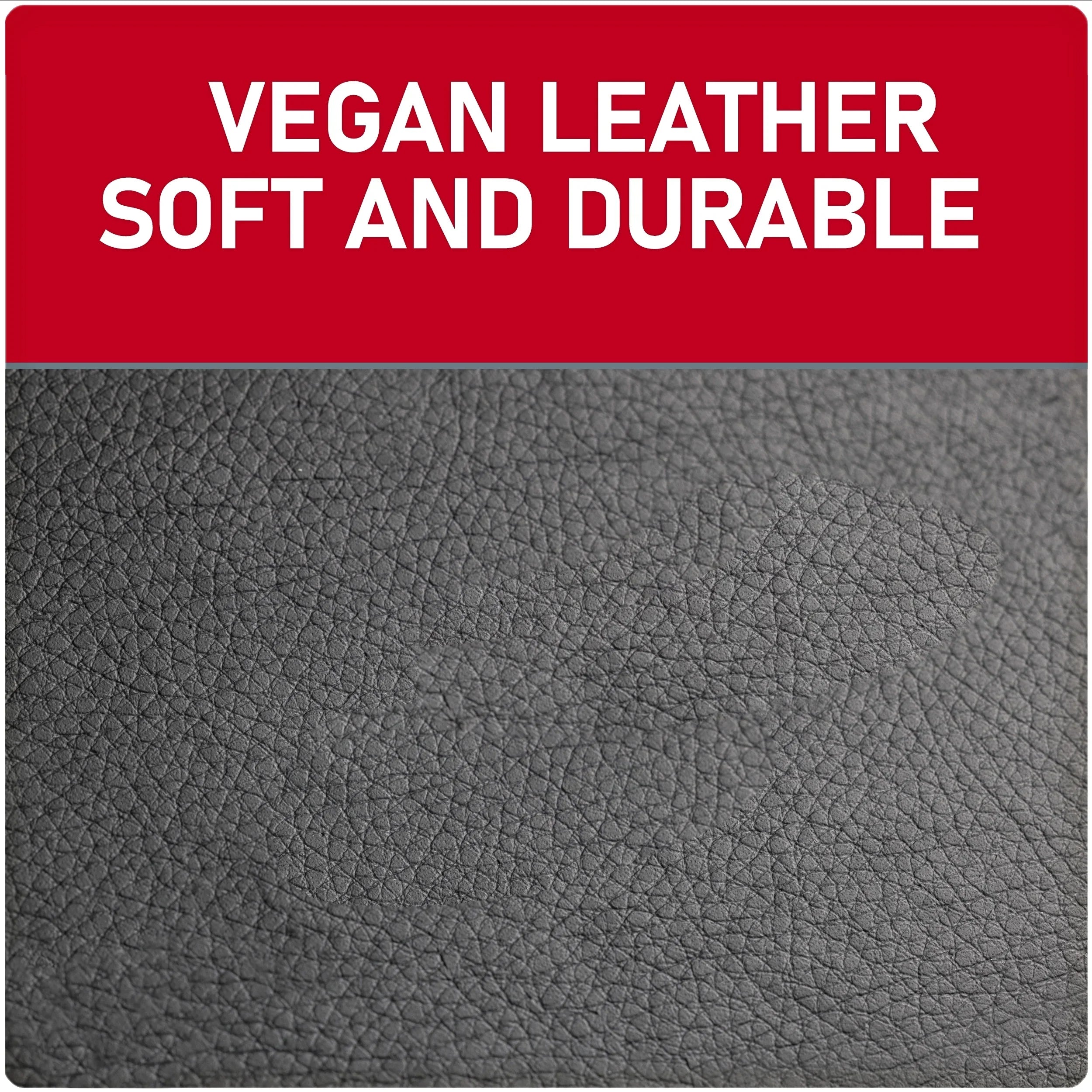 Genuine Dickies 3-Piece Black Petersen Vegan Leather Car Seat Protection 43645WDI