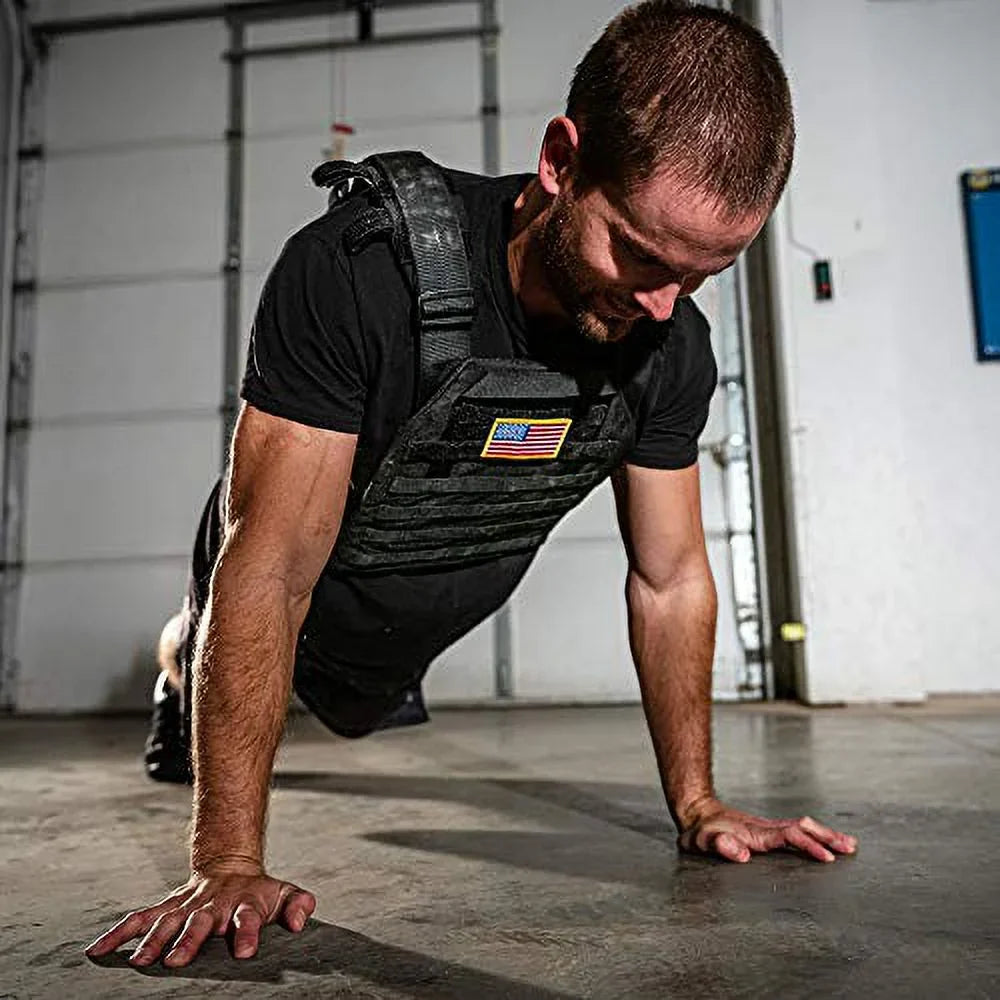 Weight Vest Plates - 8.75 LB Plates Sold In A Pair - 20LB Total Vest Weight - F&F Fitness - Fitting With Most Vests, Weight Carrier - Crossfit Training – Plates For Weighted Vest Workouts