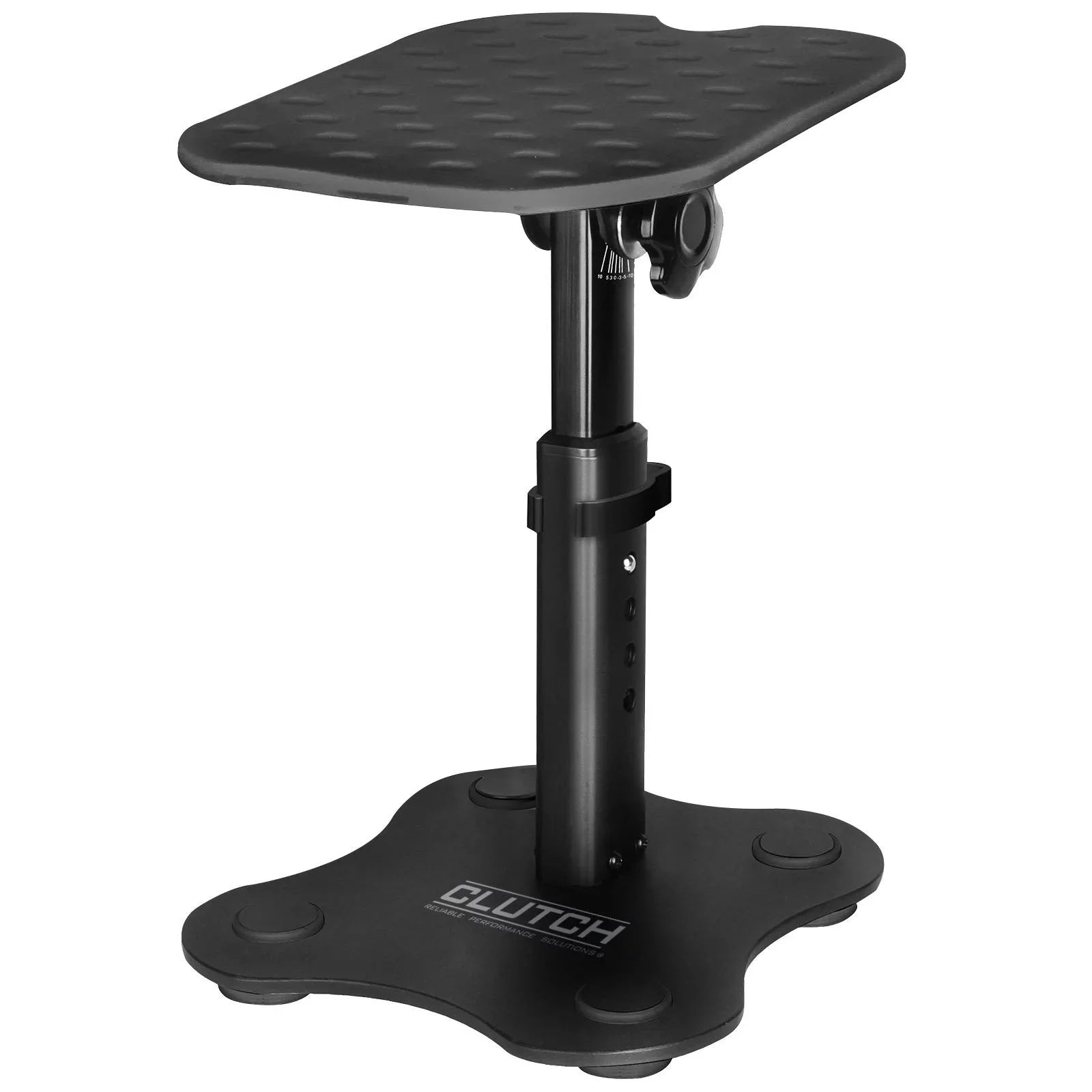 Clutch CL-DMS250 Mighty Series Desktop Studio Monitor Speaker Stands with Yellow Pad Trim Kit Package