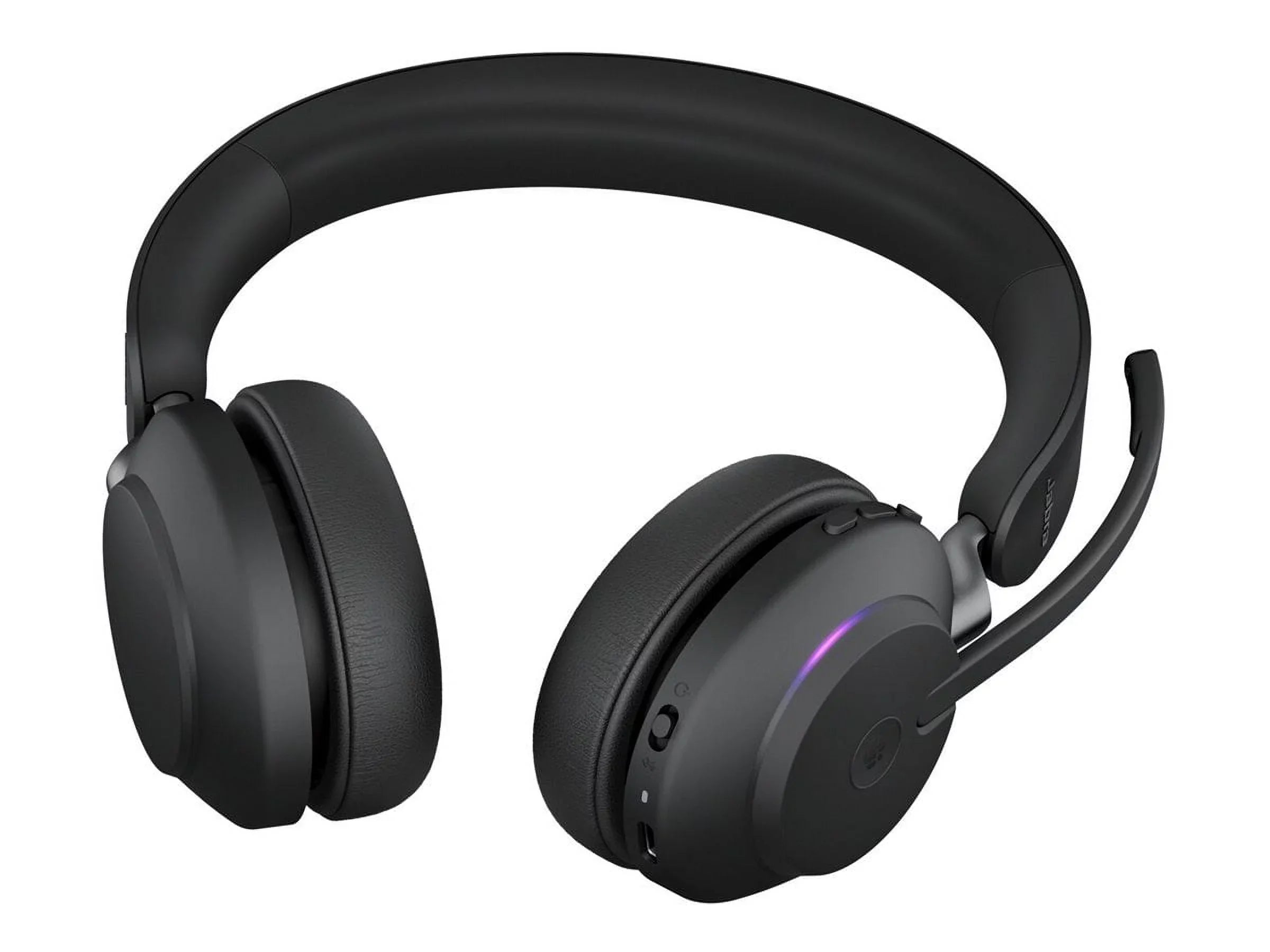 Jabra Evolve2 65 - USB-C MS Teams Stereo with Charging Stand USB-C Connector Circumaural Headset - Black