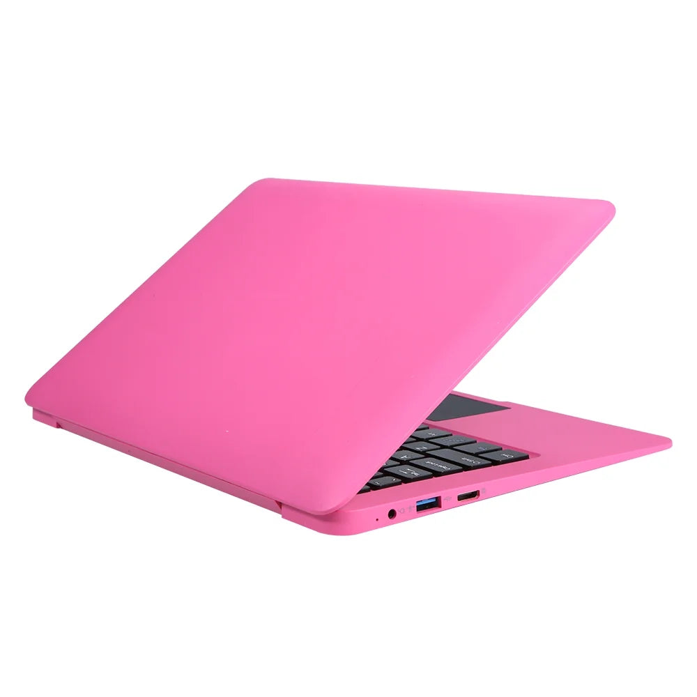 Tomshine Portable Windows 10 10.1inch Netbook Support TF card with Intel Quad Core Processor/ 2GB+64GB/ Wi-Fi/ BT/ HD Pink Plug