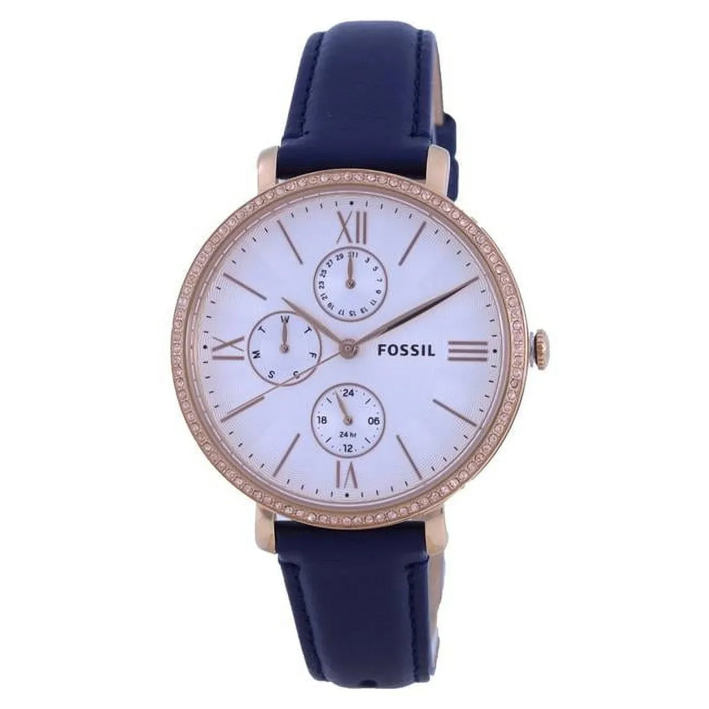 Fossil Jacqueline Multi-Function Quartz Crystal Silver Dial Ladies Watch ES5096