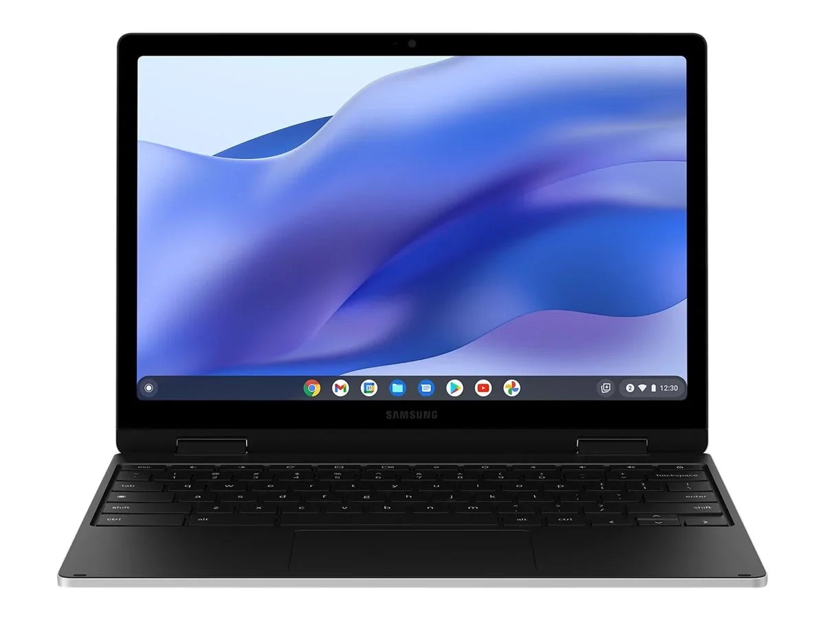 Samsung Galaxy Chromebook 2 360 - Flip design - Intel Celeron N4500 / 1.1 GHz - Chrome OS - UHD Graphics - 4 GB RAM - 128 GB eMMC - 12.4" touchscreen 2560 x 1600 (WQXGA) - Wi-Fi 6 - silver - kbd: US