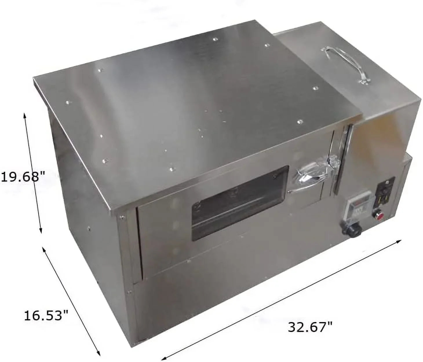 EQCOTWEA Commercial Rotational Pizza Oven Toaster with 12pcs Pizza Cone Bases for Margherita Pie Pizza Stainless Steel