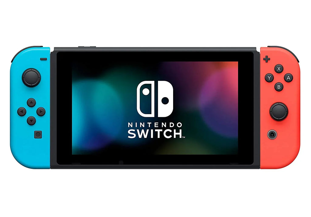 Nintendo Switch Bundle: Mario Kart 8 Deluxe /The Legend of Zelda: Breath of the Wild and Nintendo Switch 32GB Console with Neon Red and Blue Joy-Con, 3 Months Nintendo Switch Online Membership
