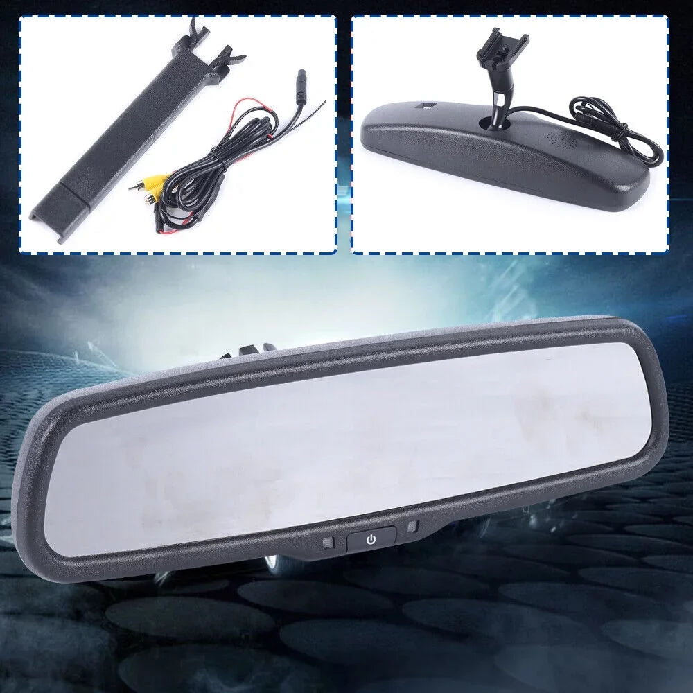 SHZICMY 4.3" LCD Car Rear View Mirror Monitor for Backup Camera System Kit with Bracket HD 800*480 Resolution