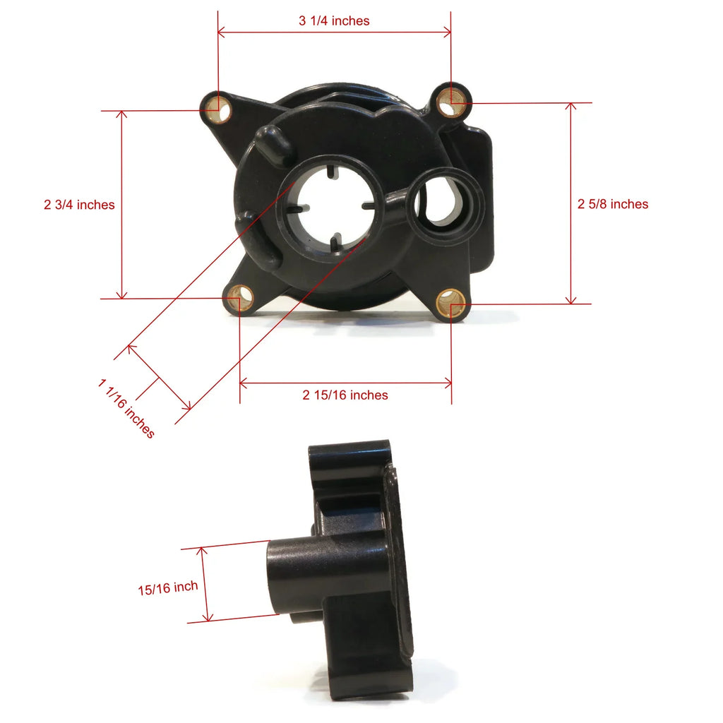 The ROP Shop | Water Pump Impeller Kit For 1979 Johnson 9.9 HP 50R79C Outboard Motor Housing