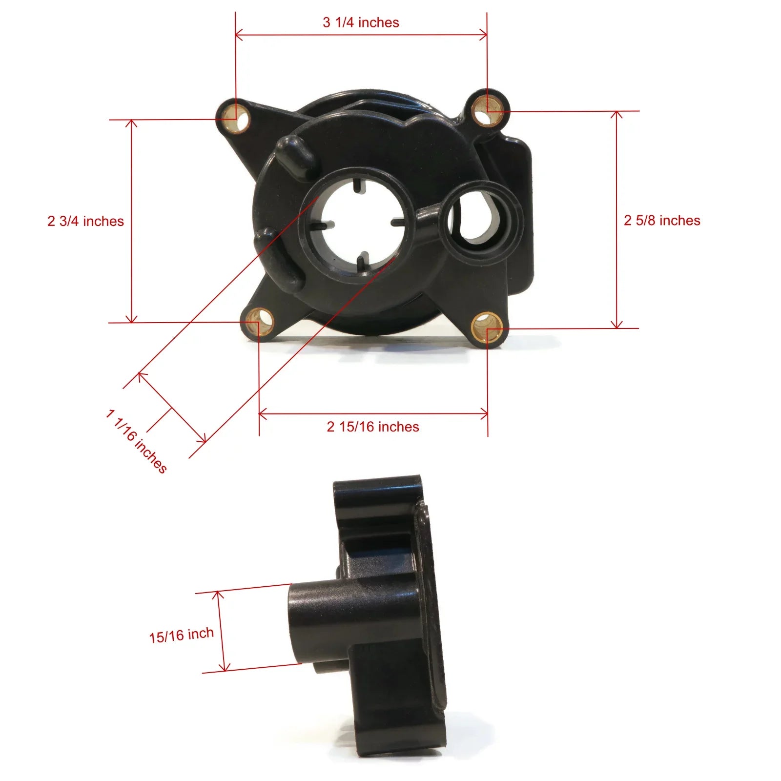The ROP Shop | Water Pump Impeller Kit For 1979 Johnson 9.9 HP 50R79C Outboard Motor Housing