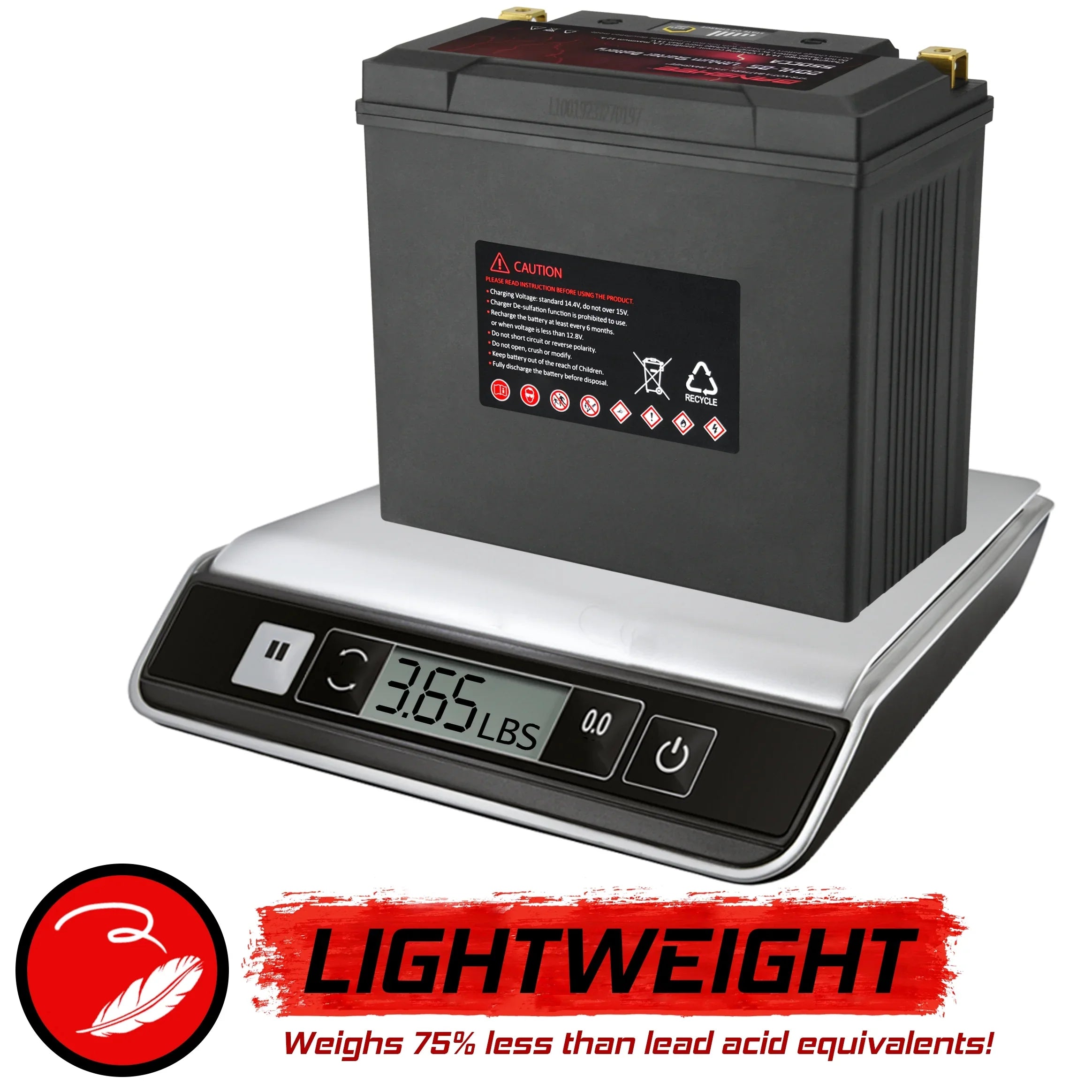 Banshee 20L-BS LiFePO4 Motorsports Battery Fitting with Yamaha FC1800 WaveRunner FX SVHO 2014 to 2020