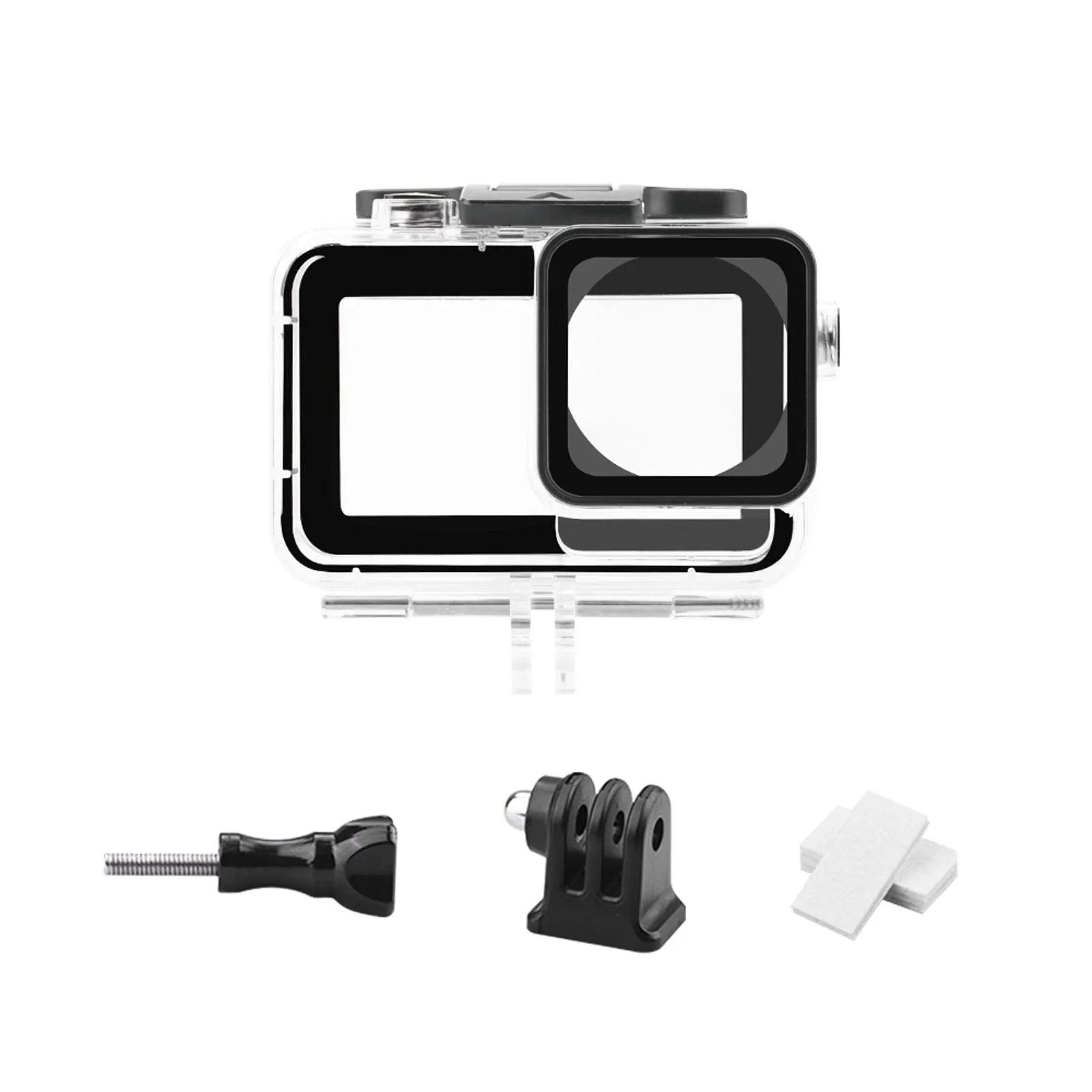 PC Stainless Steel Transparent Case Waterproof Diving Camera Case for DJI Action 3 4
