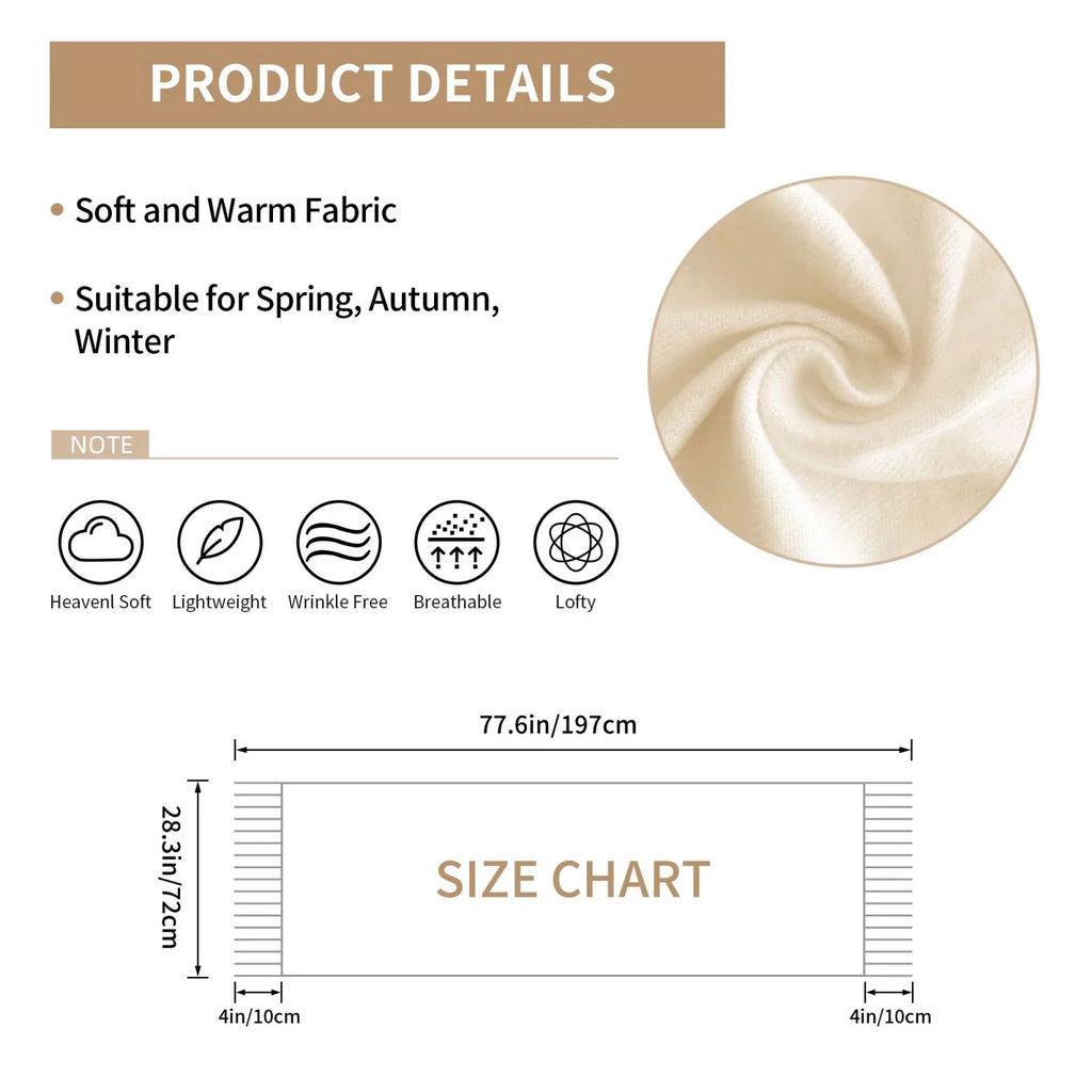 Bingfone Soft Cashmere Feel Scarf For Women Elegant Art Print Winter Warm Scarves Large Shawl Wrap Gifts- St Patrick's Day6