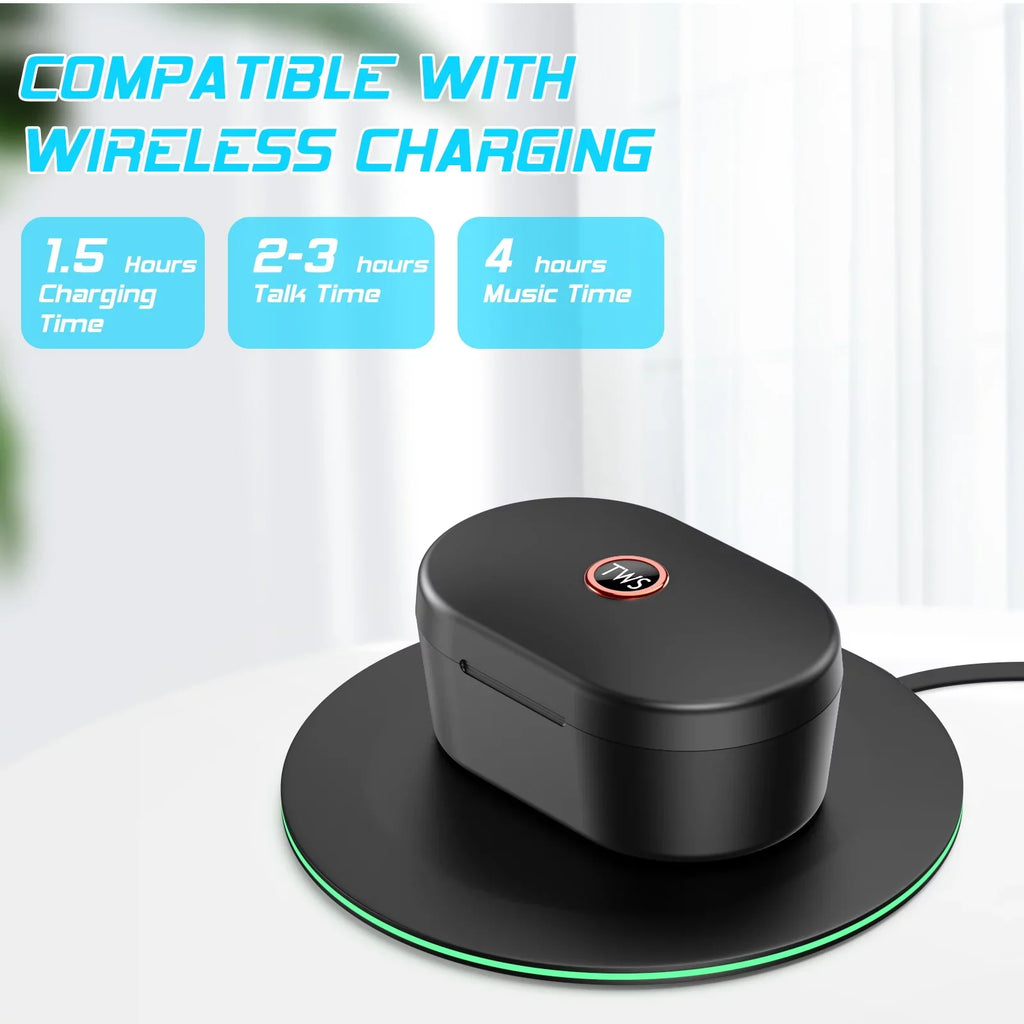UX923 Wireless Earbuds Bluetooth 5.0 Sport Headphones Premium Sound Caliber Charging Case Digital LED Display Earphones Built-in Mic Headset for nova 6 5G