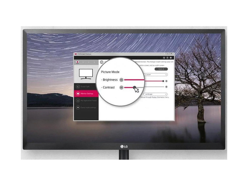 LG 24" (23.8" Viewable) IPS Monitor 5 ms FreeSync (AMD Adaptive Sync) 1920 x 1080 Flat Panel 24BP450Y-I