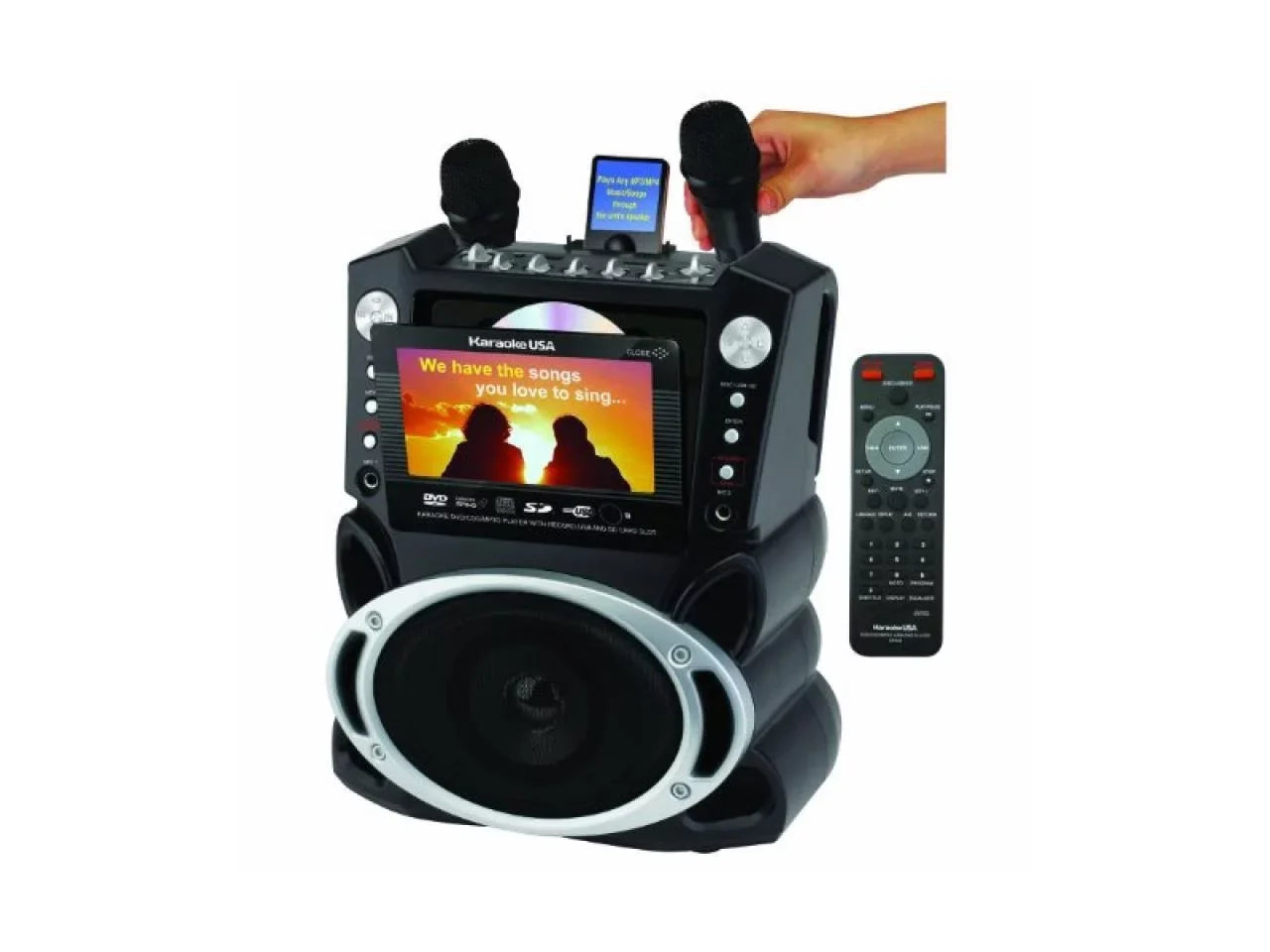 Emerson Portable DVD /CD+G/ MP3+G Karaoke System with 7" LCD
