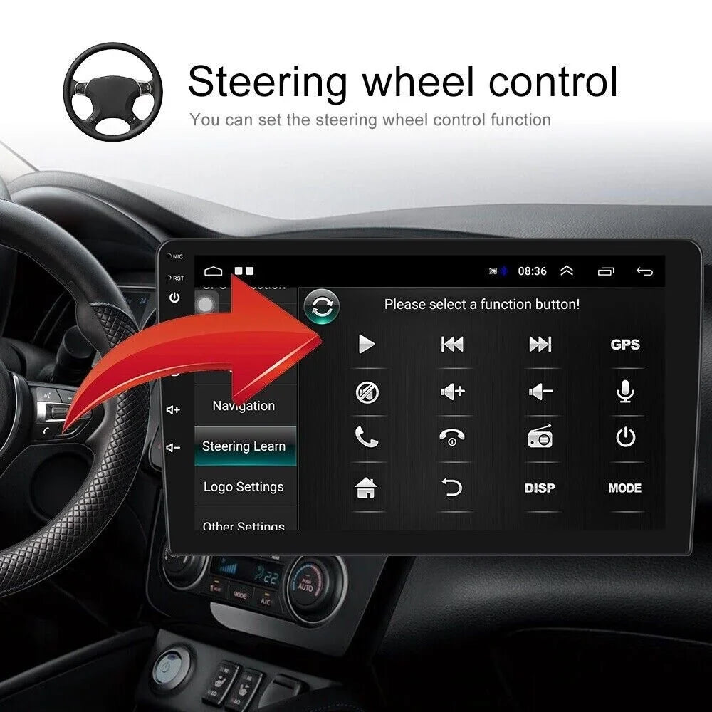 Car Stereo Radio for Honda Accord 8 2008-2013 10.1" 1280*720 Screen Android 12 Video Player Support Wireless Carplay Android Auto WIFI GPS Navigation SWC Backup Camera 2+32G, Black