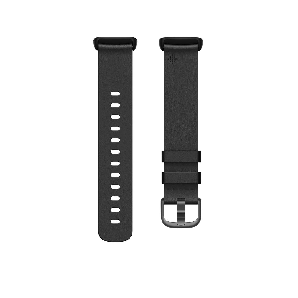 Fitbit FB181LBBKL Charge 5 Premium Horween Leather Smartwatch Band (L) - Black