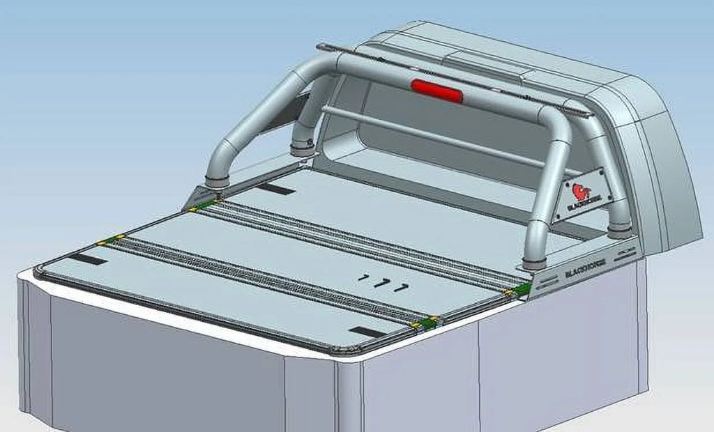 Black Horse Offroad RBB22 Tubular Powder Coated Steel Truck Bed Bar
