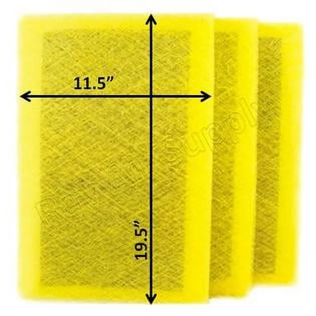 RAYAIR SUPPLY 13x22 Replacement Filter Pads Matching with MicroPower Guard Air Cleaner (3 Pack)