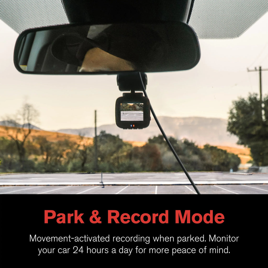 YADA 1080p Roadcam with App, 140 Degree Wide Angle Lense, 2.4" LCD Screen, G-Sensor Technology with Park and Record Mode, Loop Recording