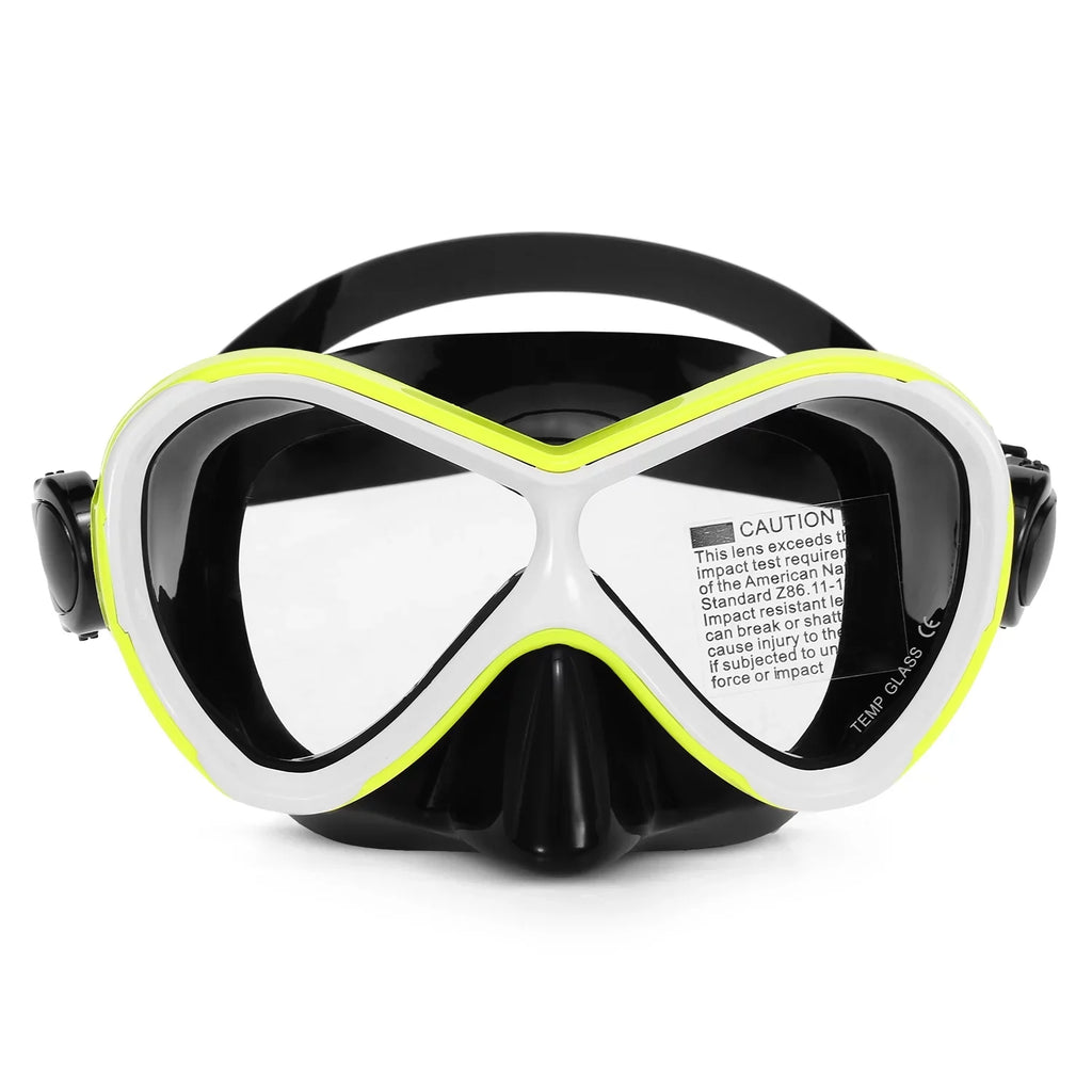 Apexeon Kids Professional Swimming Goggles with Snorkel Tube Set - Fog Impervious Goggles for Snorkelers - Excellent for Kids' Water Excursions