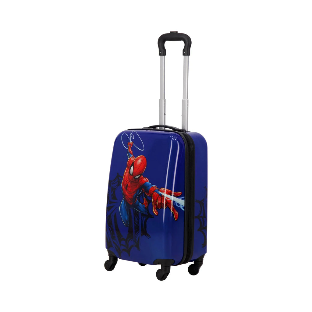 Marvel Spider-Man 21 Inch Kids Rolling Luggage, Hardshell Carry On Suitcase with Spinner Wheels, Blue