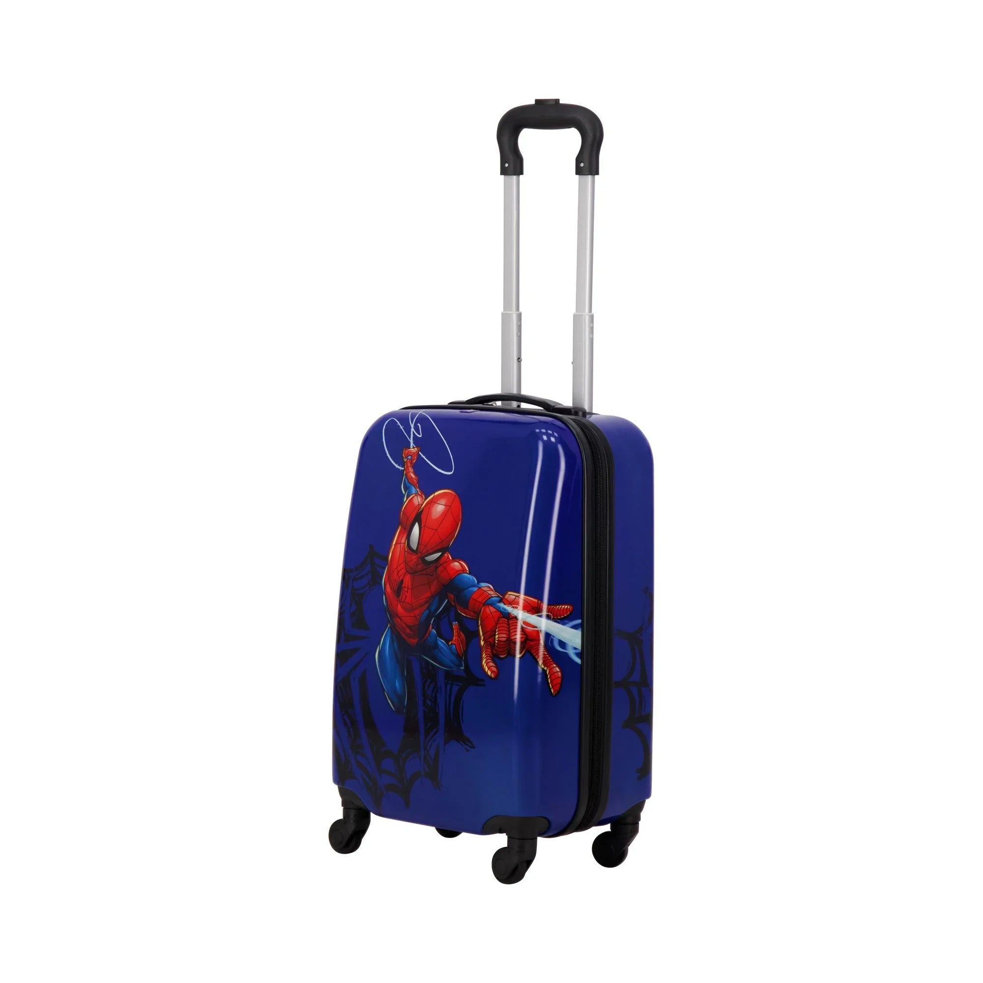 Marvel Spider-Man 21 Inch Kids Rolling Luggage, Hardshell Carry On Suitcase with Spinner Wheels, Blue