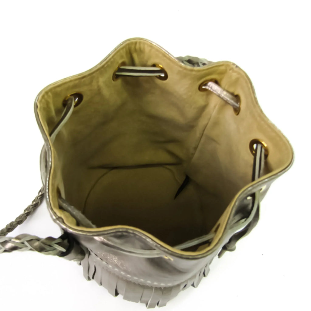 Pre-Owned J&M Davidson Carnival S Women's Leather Handbag,Shoulder Bag Gold (Good)