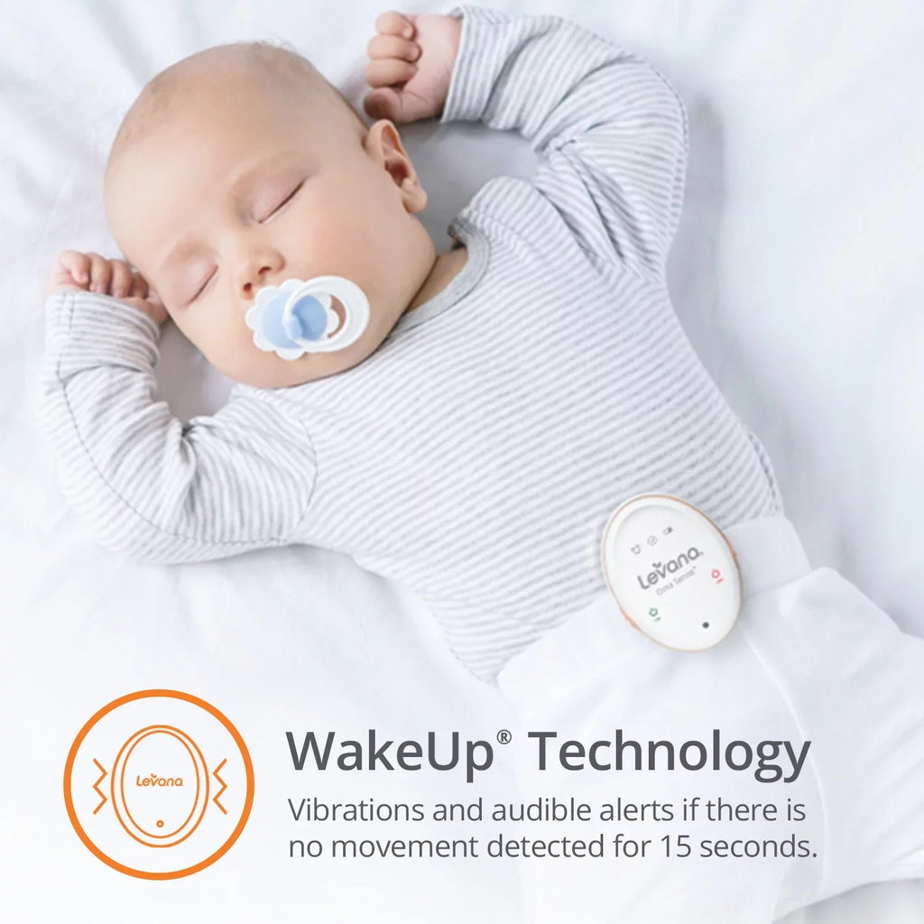 Levana Oma™ Sense Portable Baby Breathing Movement Monitor with Vibrations and Audible Alerts Designed to Stimulate Baby and Alert Parents