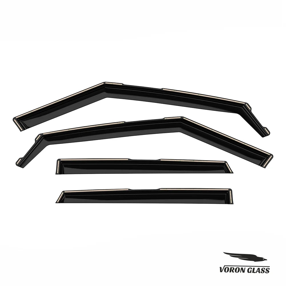 Voron Glass in-Channel Extra Strong Rain Guards for Kia Seltos 2021-2024, Window Deflectors, Vent Window Visors, 4 Pieces - 200551