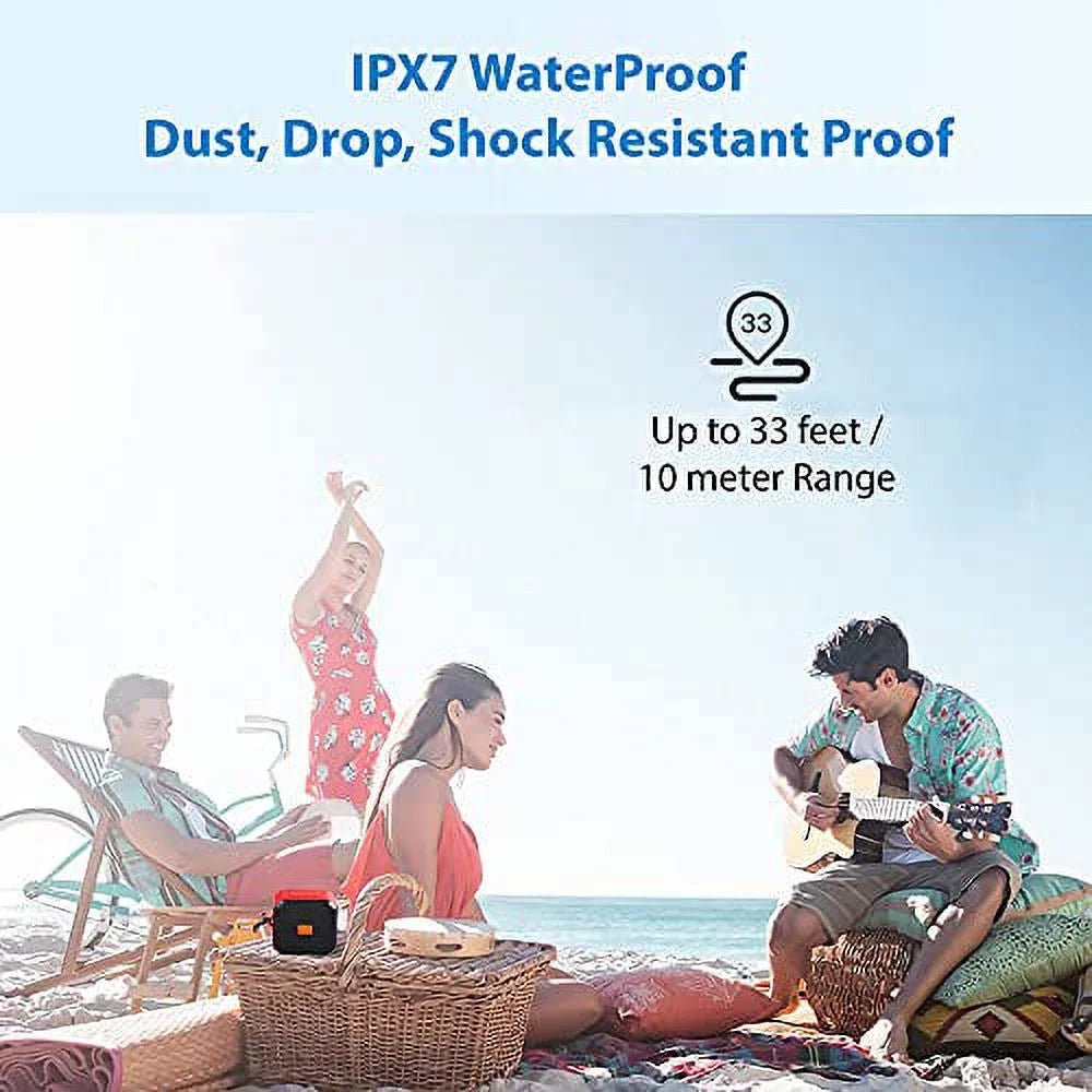 IPX7 Speaker Works with Samsung Galaxy S22+/ 5G/Plus/Ultra with 13H WaterProof Playtime, Indoor, Outdoor Travel 1500 (GREEN)