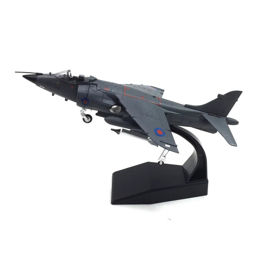 1:72 UK Air Force 1982 Sea Harrier Jet Fighter Model Military Fighter Aircraft Model Alloy Simulation Collection Display