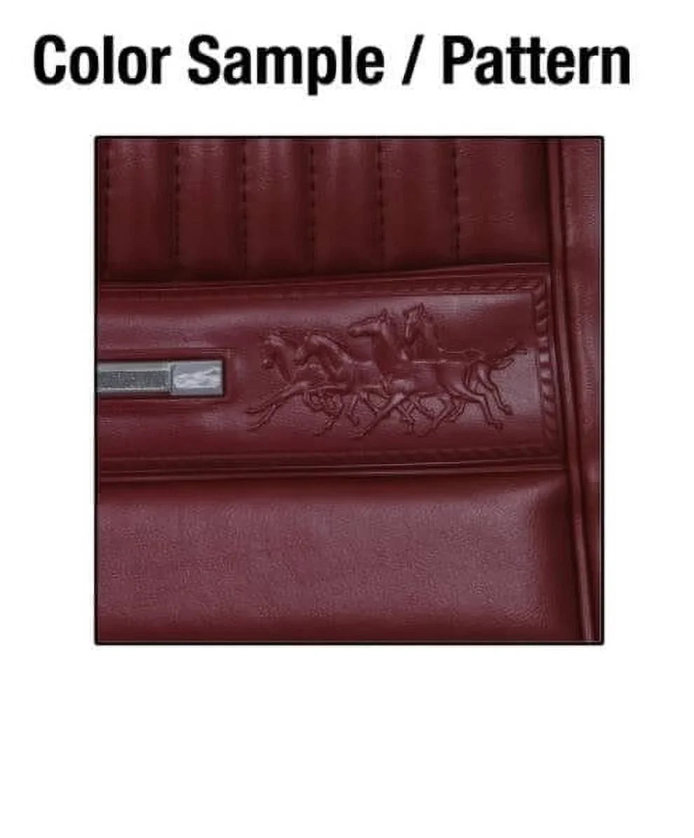 Scott Drake 66CV-P-FULL-DR 1966 Pony Upholstery - Dark Red