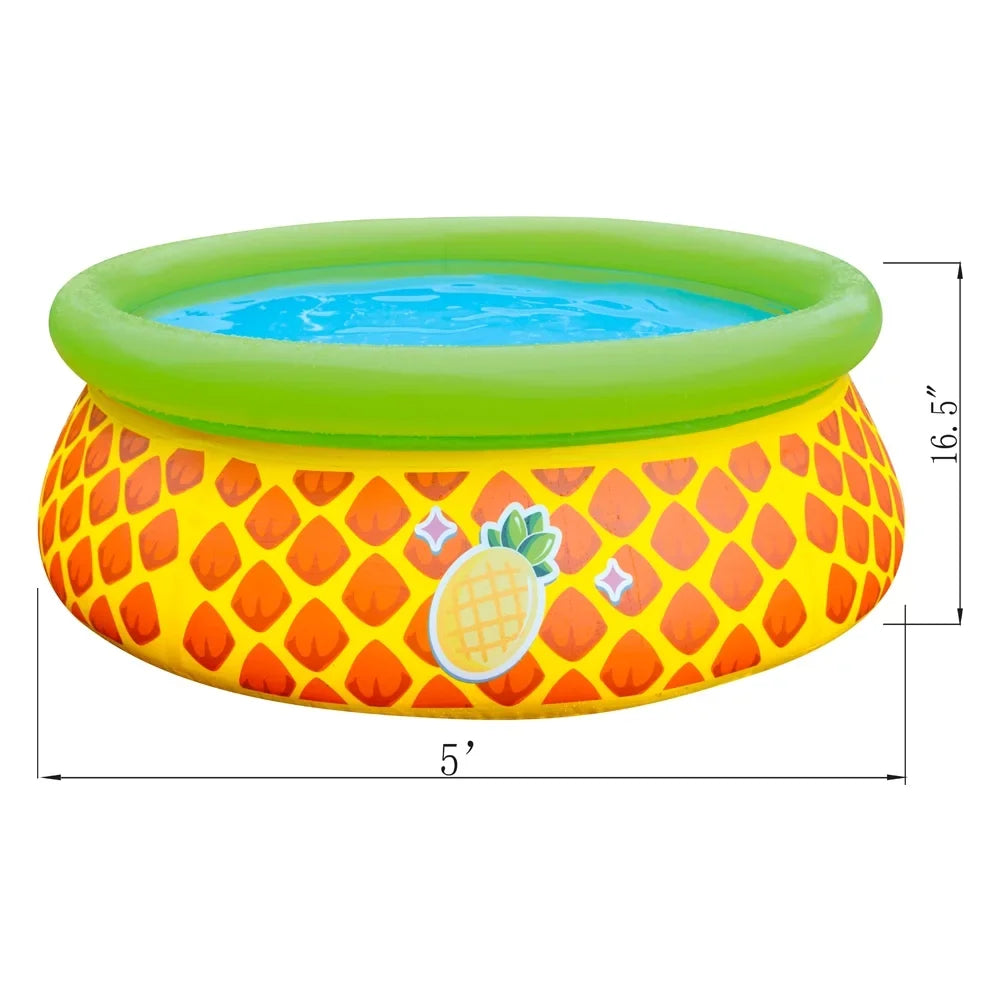 JLeisure Prompt Set & Pineapple Inflatable Outdoor Swimming Pool (2)