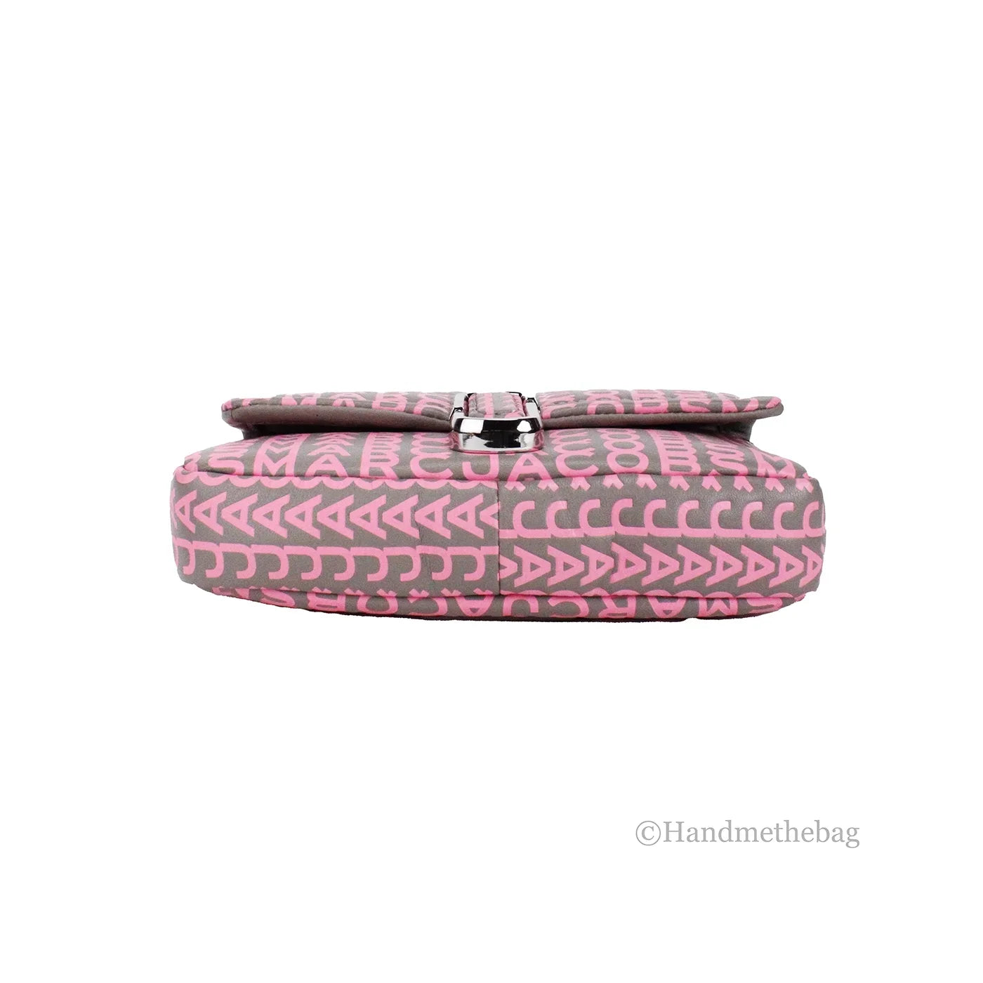 Marc Jacobs Neon Pink The Monogram Leather J Marc Mini Shoulder Bag Crossbody