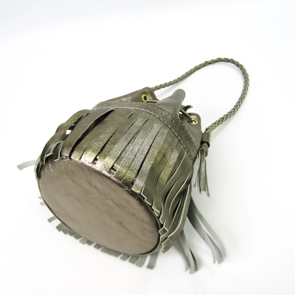 Pre-Owned J&M Davidson Carnival S Women's Leather Handbag,Shoulder Bag Gold (Good)