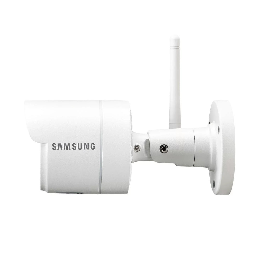 Samsung Wisenet SNK-B73040BW 4 Channel 1080p Full HD NVR Video Security System with 1TB Hard Drive and 4 1080p Wireless Climate Impervious Bullet Cameras