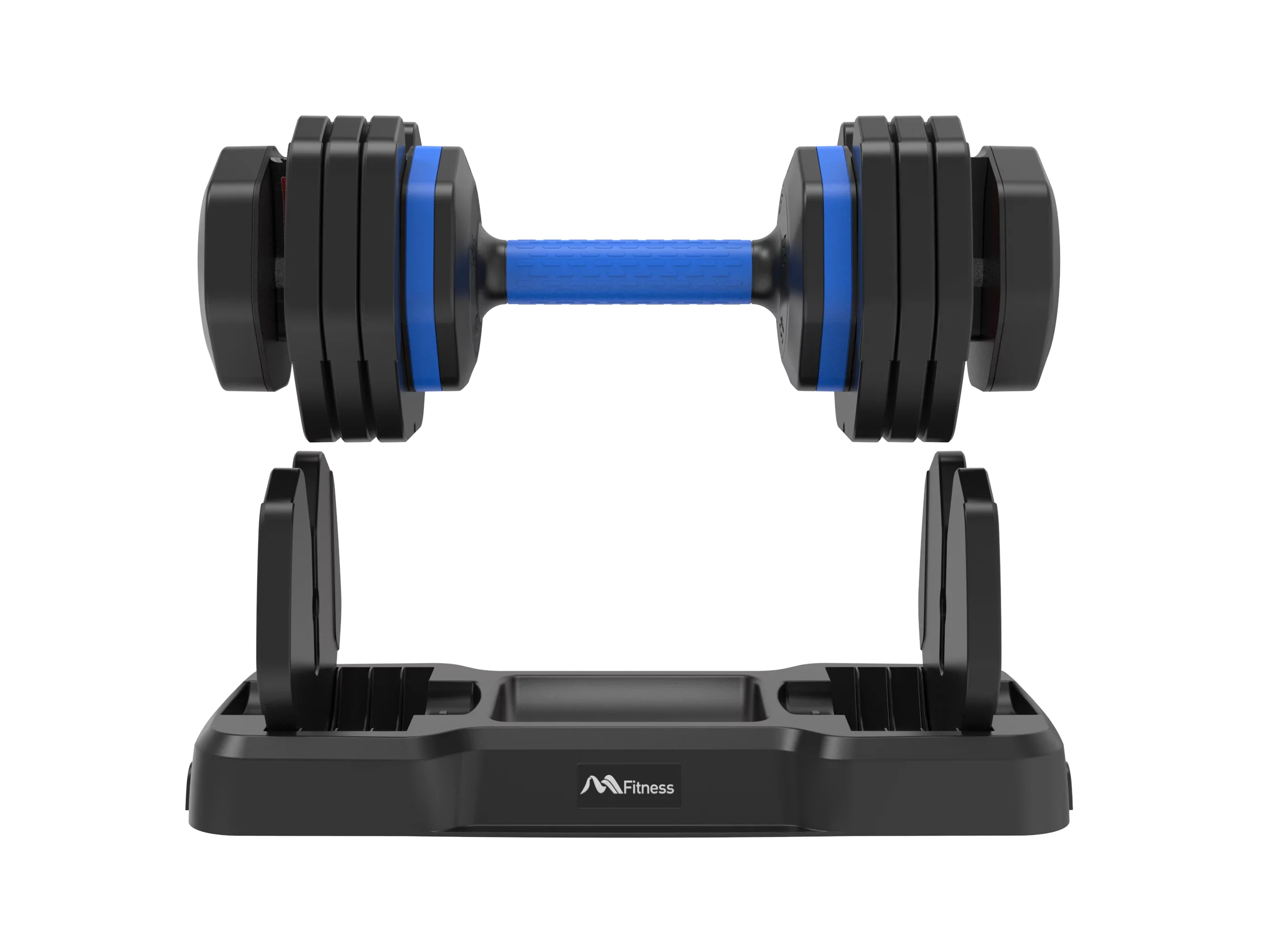 Adrinfly Adjustable Dumbbell - 55lb x2 Dumbbell Set of 2 with Anti-Slip Handle, Fast Adjust Weight by Turning Handle with Tray, Exercise Fitness Dumbbell Suitable for Full Body Workout