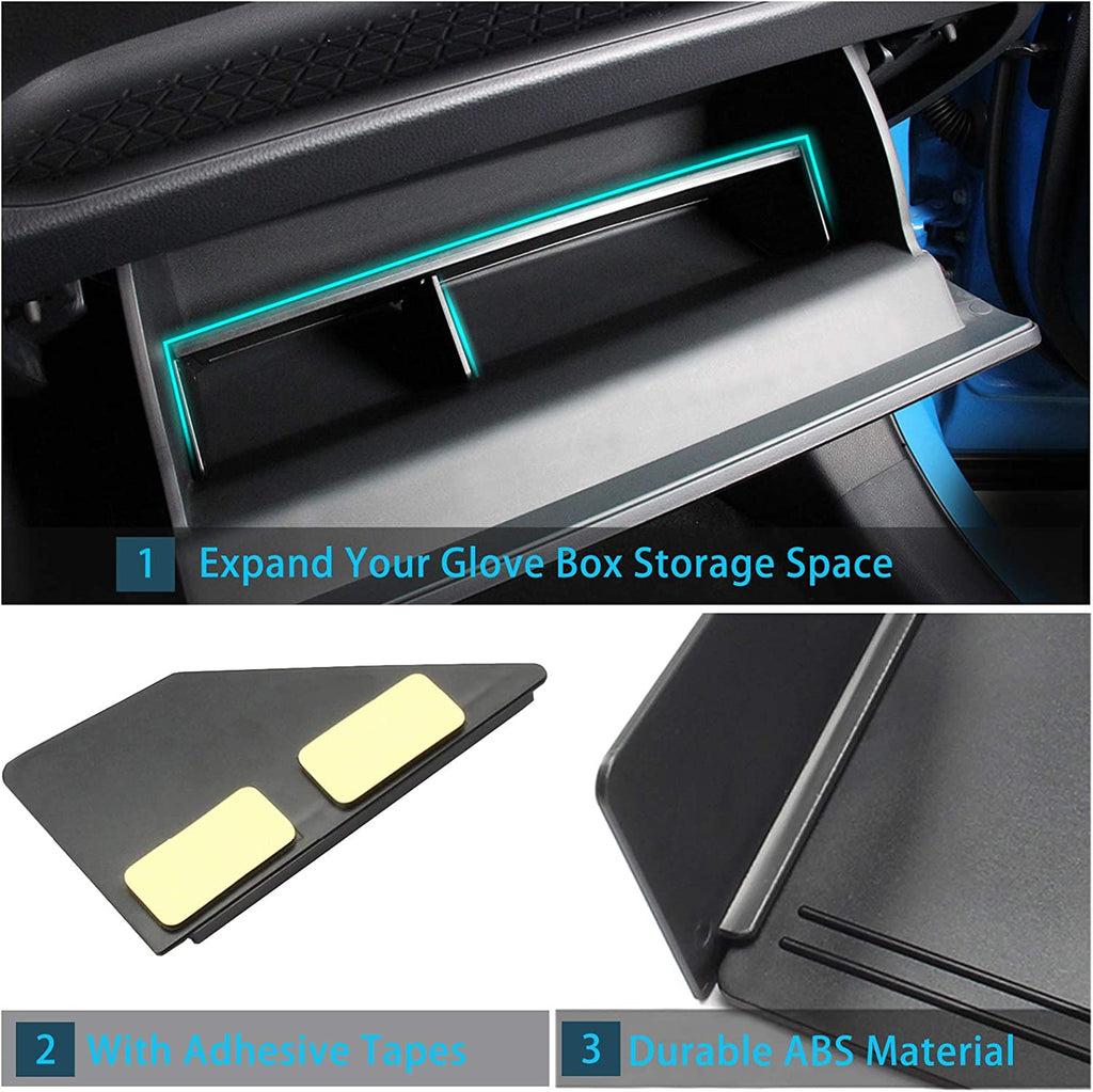 Jaronx Center Console Organizer Suitable with Toyota RAV4 2023 2022 2021 2020 2019, Center Console Glove Box Divider Storage Glove Box Organizer Tray