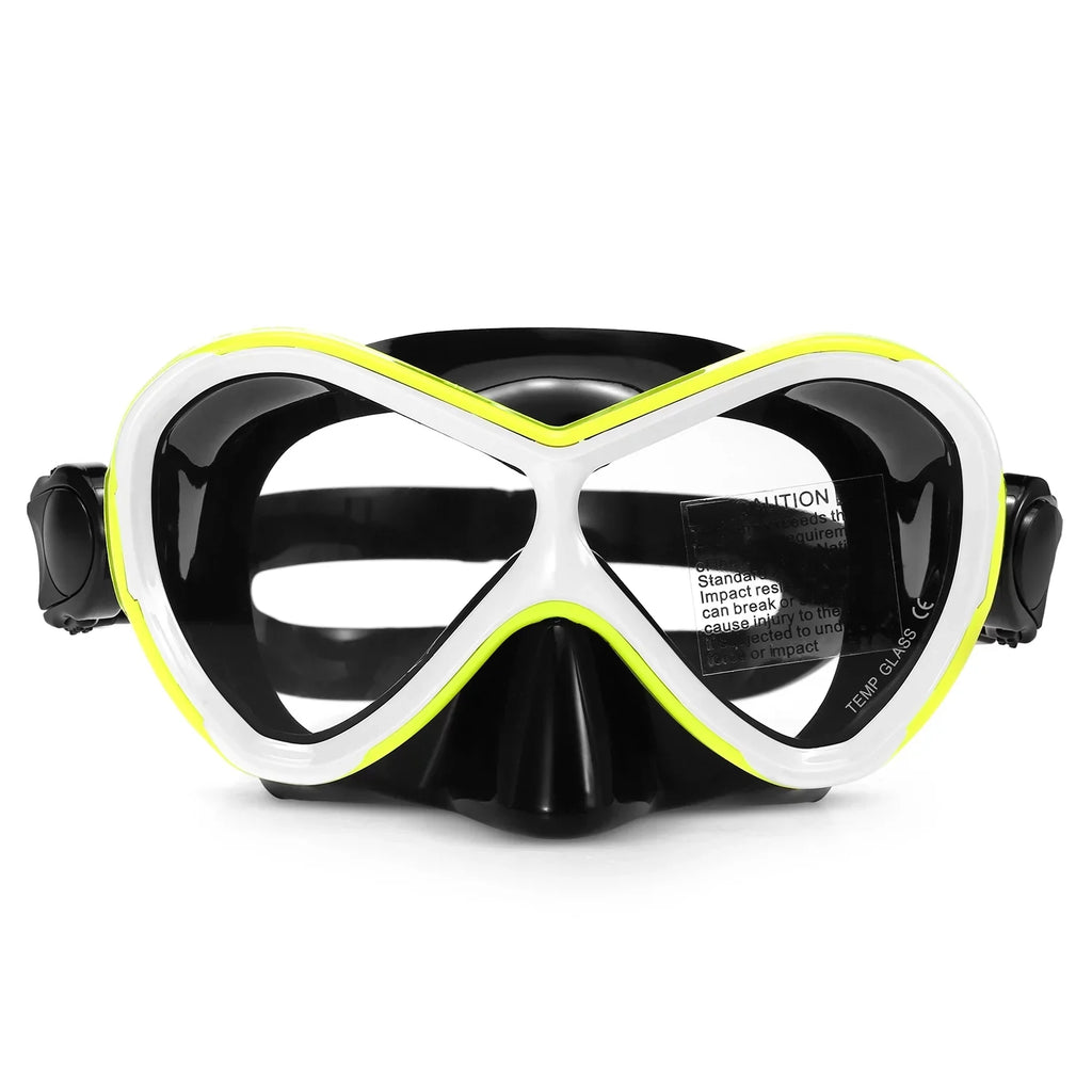 Apexeon Kids Professional Swimming Goggles with Snorkel Tube Set - Fog Impervious Goggles for Snorkelers - Excellent for Kids' Water Excursions