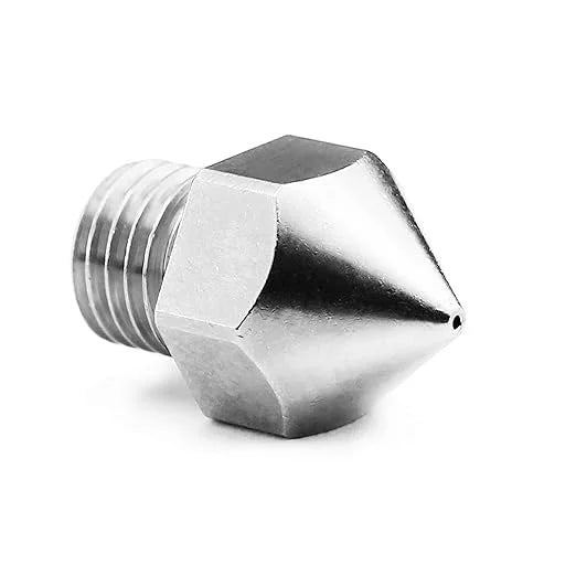 Micro Swiss Plated Wear Impervious Nozzle for Creality CR-10S Pro/CR-10 MAX Original hotend ONLY (M6x.75mm Threads) (.8mm)