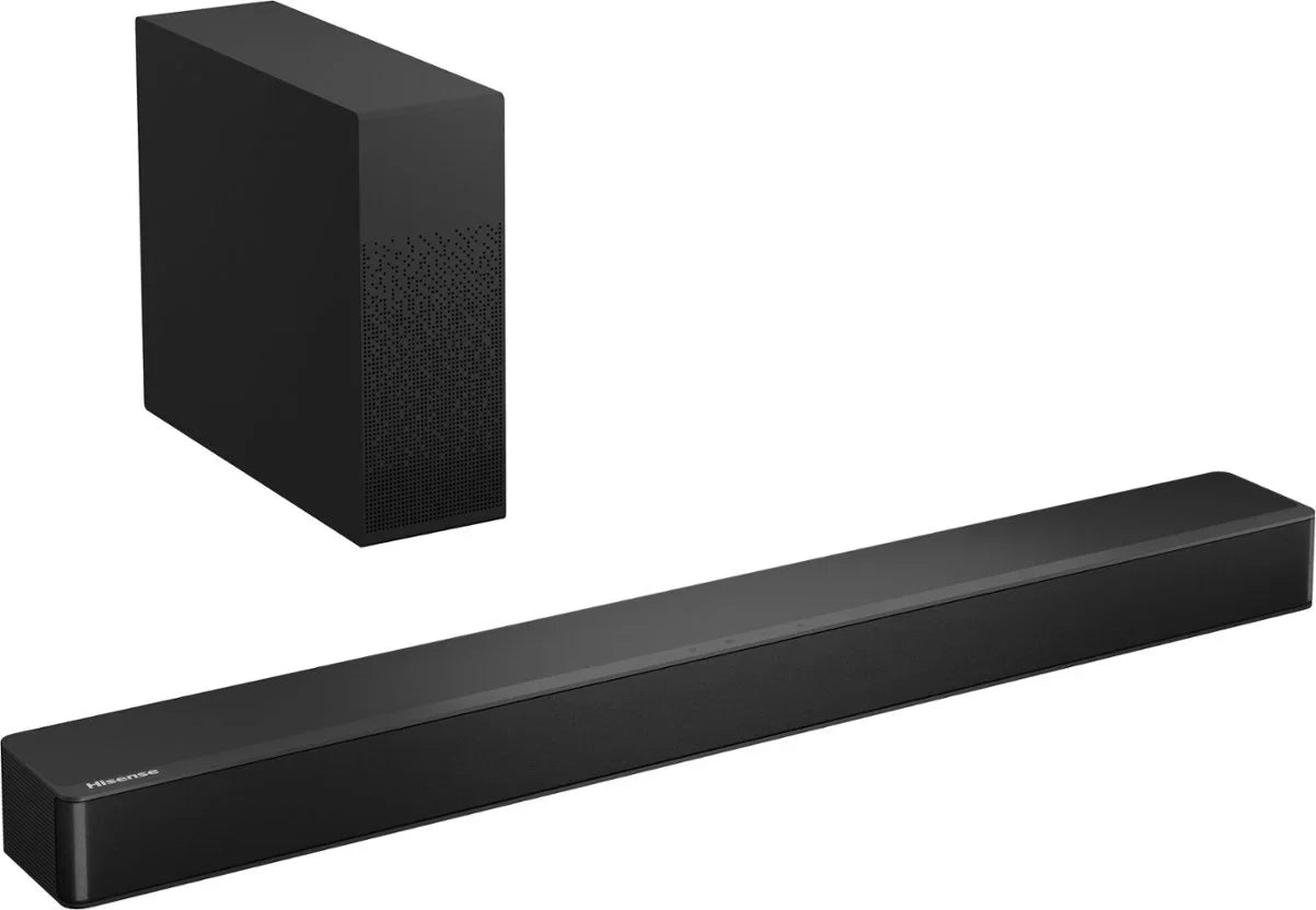 Restored Hisense - 2.1 Channel Soundbar with Wireless Subwoofer HS2100 Black [Refurbished]