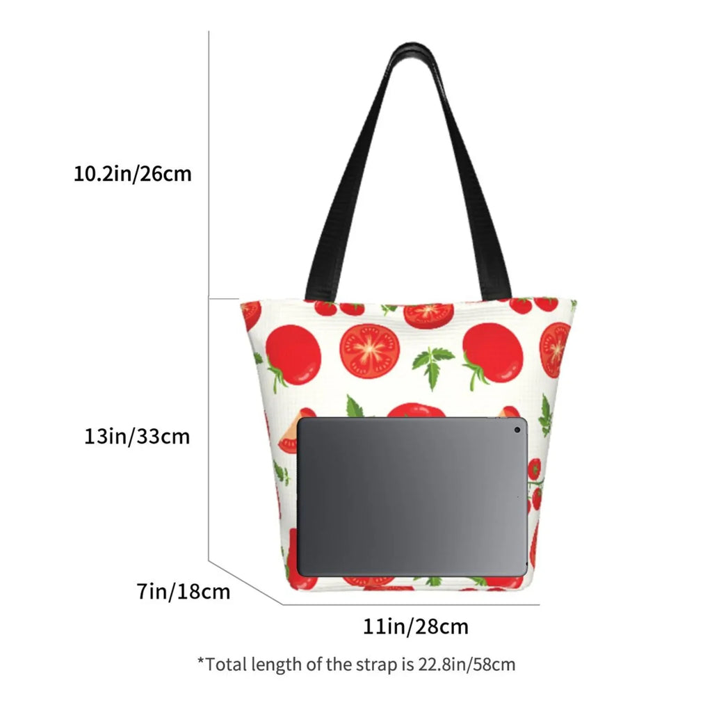 Lukts Fresh Red Tomato Tote Bag,Shoulder Bag Women'S Hobos Handbags Large Capacity Shopping Bag